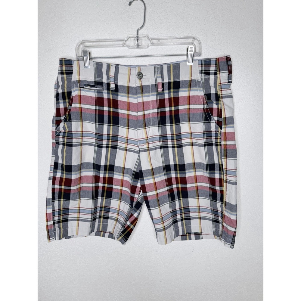American Eagle Shorts Mens 36 Plaid Classic Length Cotton Casual Preppy
